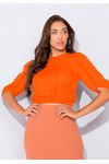 Blusa Com Elástico Cintura 