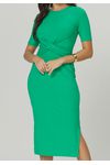 VESTIDO CANELADO MIDI