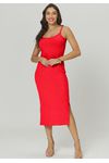 VESTIDO ALÇA CANELADO