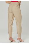 CALÇA LINHO PREGAS BARRA