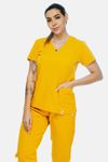 Blusa Mostarda Em Gabardine Premium Scrub