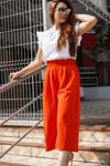 Calça Pantacourt Pitanga Sabrina Em Gabardine Premium