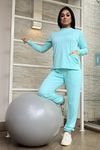 Blusa Manga Longa Verde Claro Em Malha Dry Confortly Scrub