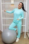 Blusa Manga Longa Verde Claro Em Malha Dry Confortly Scrub