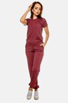 Conjunto Vinho Em Malha Dry Confortly Scrub
