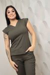 Conjunto Verde Militar Em Malha Hyper Scrub