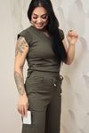 Conjunto Verde Militar Em Malha Hyper Scrub