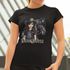 Camiseta Básica Feminina Cavalo Dark Horse Girl 100% Algodão Premium - Preto
