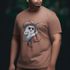 Camiseta Básica Masculina Fantasma Cowboy 100% Algodão Premium - Caqui