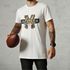 Camiseta Básica Masculina Logo Mascote Futebol Americano 100% Algodão Premium - Branco