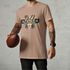Camiseta Básica Masculina Logo Mascote Futebol Americano 100% Algodão Premium - Caqui