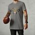 Camiseta Básica Masculina Logo Mascote Futebol Americano 100% Algodão Premium - Chumbo