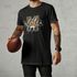 Camiseta Básica Masculina Logo Mascote Futebol Americano 100% Algodão Premium - Preto