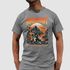 Camiseta Básica Masculina Roboriot Distopia Scifi 100% Algodão Premium - Chumbo