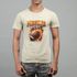 Camiseta Básica Masculina Bola Futebol Americano 100% Algodão Premium - Off White