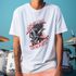 Camiseta Básica Masculina Punk Rockstar 100% Algodão Premium - Branco