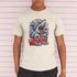 Camiseta Básica Masculina Surf Tubarão 100% Algodão Premium - Off White