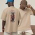 Camiseta Básica Masculina Bunny Board Skate Costas 100% Algodão Premium - Caqui