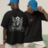 Camiseta Masculina Anjo Bíblico Wings Costas 100% Algodão Premium - Preto