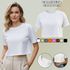 Camiseta Cropped Feminina Algodão Premium Conforto e Estilo Moderno - Branco