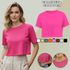 Camiseta Cropped Feminina Algodão Premium Conforto e Estilo Moderno - Rosa