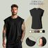 Camiseta Regata Masculina Machão Muscle Lisa 100% Algodão Premium - Preto