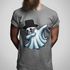Camiseta Básica Masculina Fantasma De Cartola Ghost 100% Algodão Premium - Chumbo