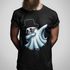 Camiseta Básica Masculina Fantasma De Cartola Ghost 100% Algodão Premium - Preto