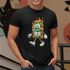 Camiseta Básica Masculina Dinheiro Em Chamas 100% Algodão Premium - Preto