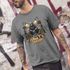 Camiseta Básica Masculina Gorilla Gang Streetwear 100% Algodão Premium - Chumbo