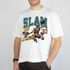 Camiseta Básica Masculina Esqueleto Basquete Slam 100% Algodão Premium - Branco