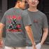 Camiseta Masculina Honra Samurai Frente E Costas 100% Algodão Premium - Chumbo