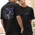 Camiseta Masculina Streetwear Trap Anime Frente E Costas 100% Algodão Premium - Preto