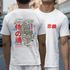 Camiseta Masculina Bushido Dragão Frente E Costas 100% Algodão Premium - Branco