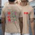 Camiseta Masculina Bushido Dragão Frente E Costas 100% Algodão Premium - Caqui