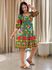 Vestido Marina Estampado Arara Verde E Vermelho