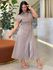 Vestido Lia Cinza Rosado