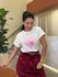 T-shirt Leonora Rosa E Off White