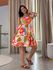 Vestido Marina Estampado Arara Off White