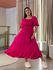 Vestido Flor Liso Pink