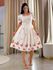 Vestido Lila Areia E Rosa