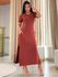 Vestido Cleo Terracota