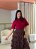 Blusa Betina Bordo