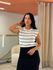 Blusa Sofia Off White E Preto