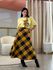 Saia Julia Amarelo E Preto