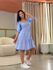 Vestido Marina Xadrez Azul Bic 