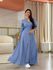 Vestido Larissa Azul Poá