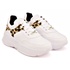 Tênis Dad Sneaker Feminino Branco Com Onça Buffalo Casual Tckn02-mar