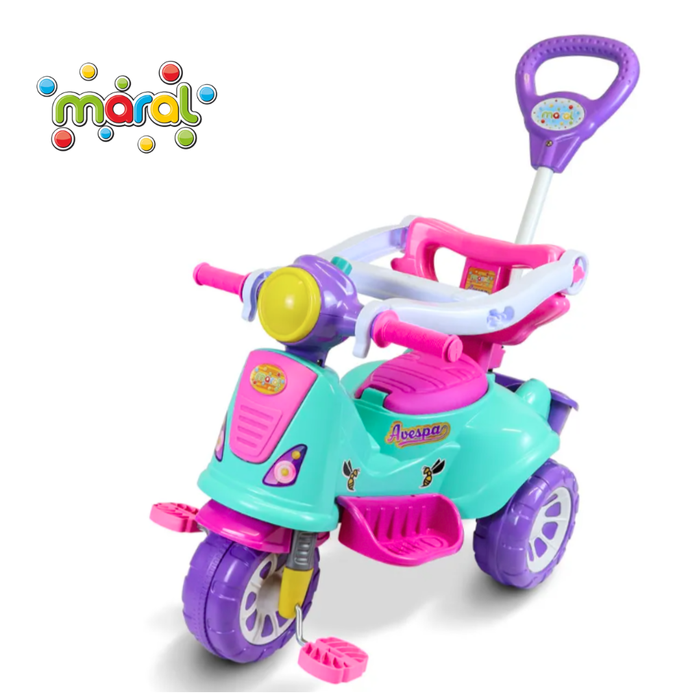 Triciclo Avespa Menina Pink – Maral - Dani Brinquedos