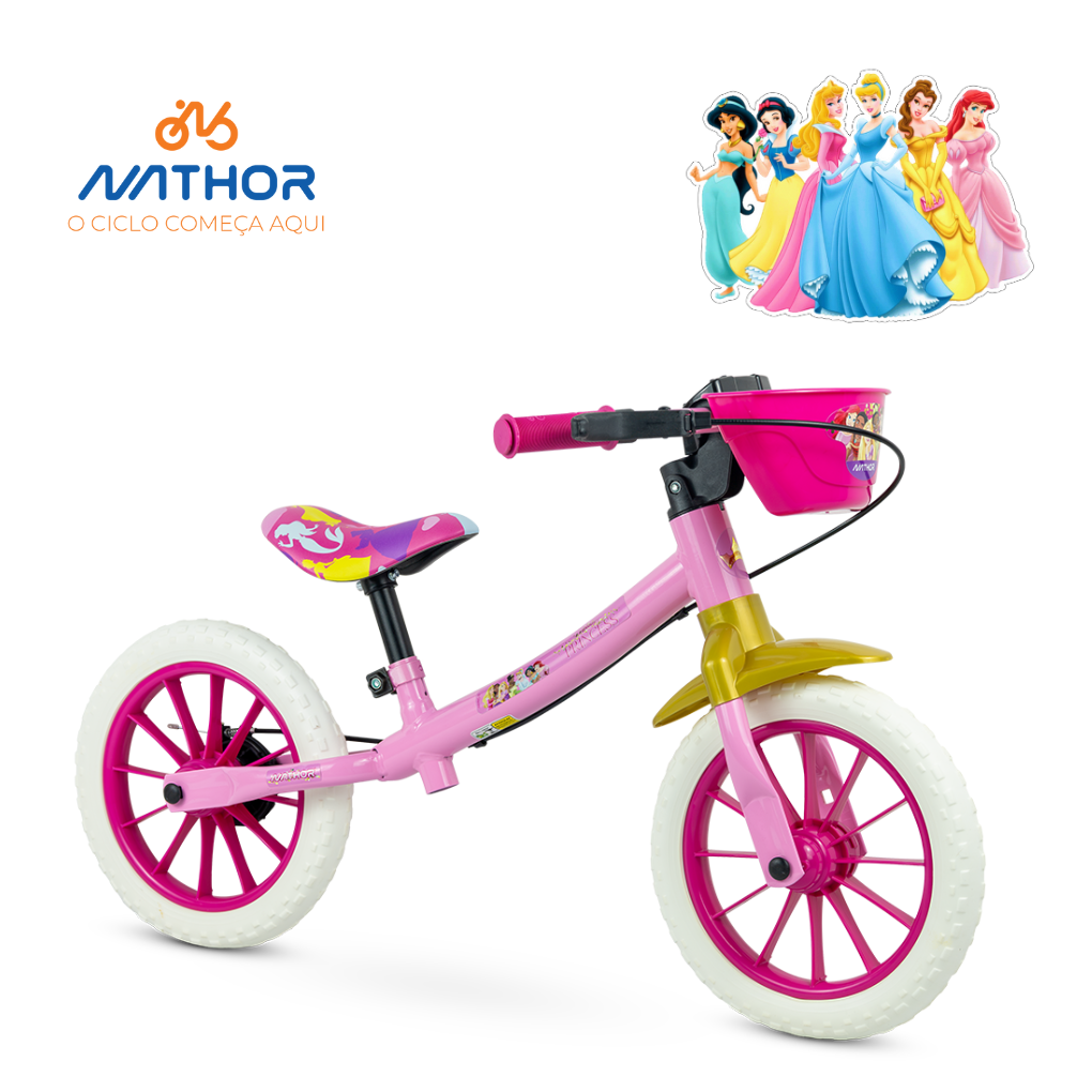 BICICLETA BALANCE EQUILIBRIO PRINCESAS DISNEY - Dani Brinquedos
